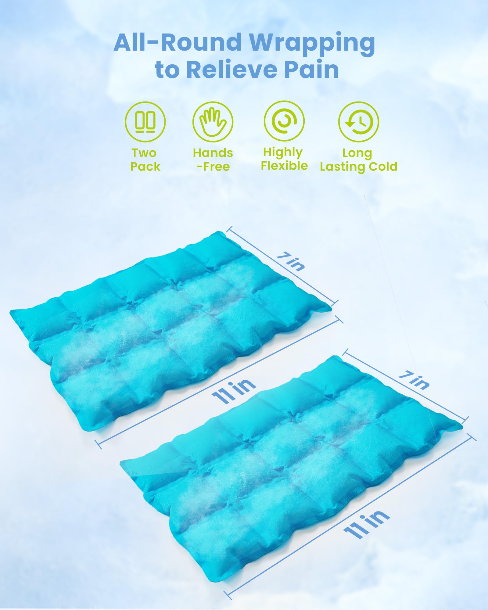 Foto 8 pulgar | Paquetes De Hielo Koonie Reutilizables Para Lesiones Frío/calor  Paquete De 2 - Venta Internacional.
