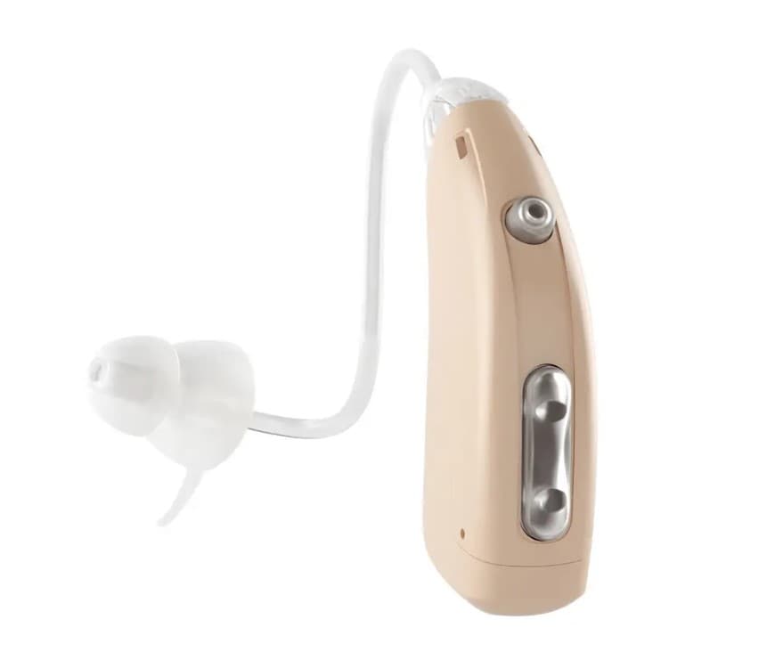 Aparato Auditivo Axon A-318 Color Beige Para Sordera Recargable $1,899