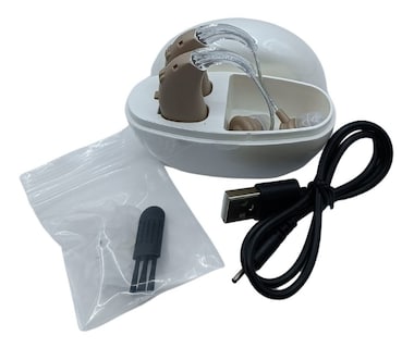 Foto 4 | Aparato Auditivo Cheap Medic 106 Color Beige/blanco Para Sordera Recargable 2 Piezas