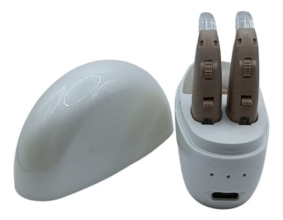 Foto 6 | Aparato Auditivo Cheap Medic 106 Color Beige/blanco Para Sordera Recargable 2 Piezas
