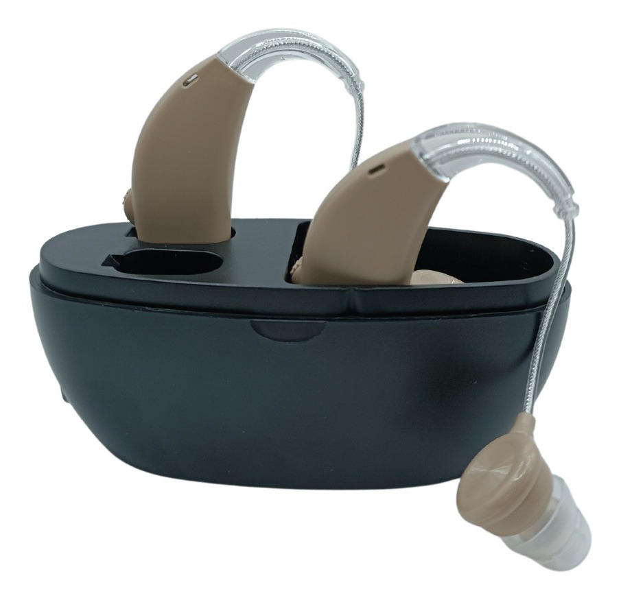 Aparato Auditivo Cheap Medic Gm100a Color Beige/negro Para Sordera Recargable 2 Piezas
