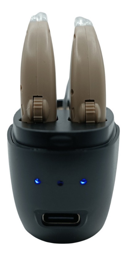 Foto 4 | Aparato Auditivo Cheap Medic Gm100a Color Beige/negro Para Sordera Recargable 2 Piezas