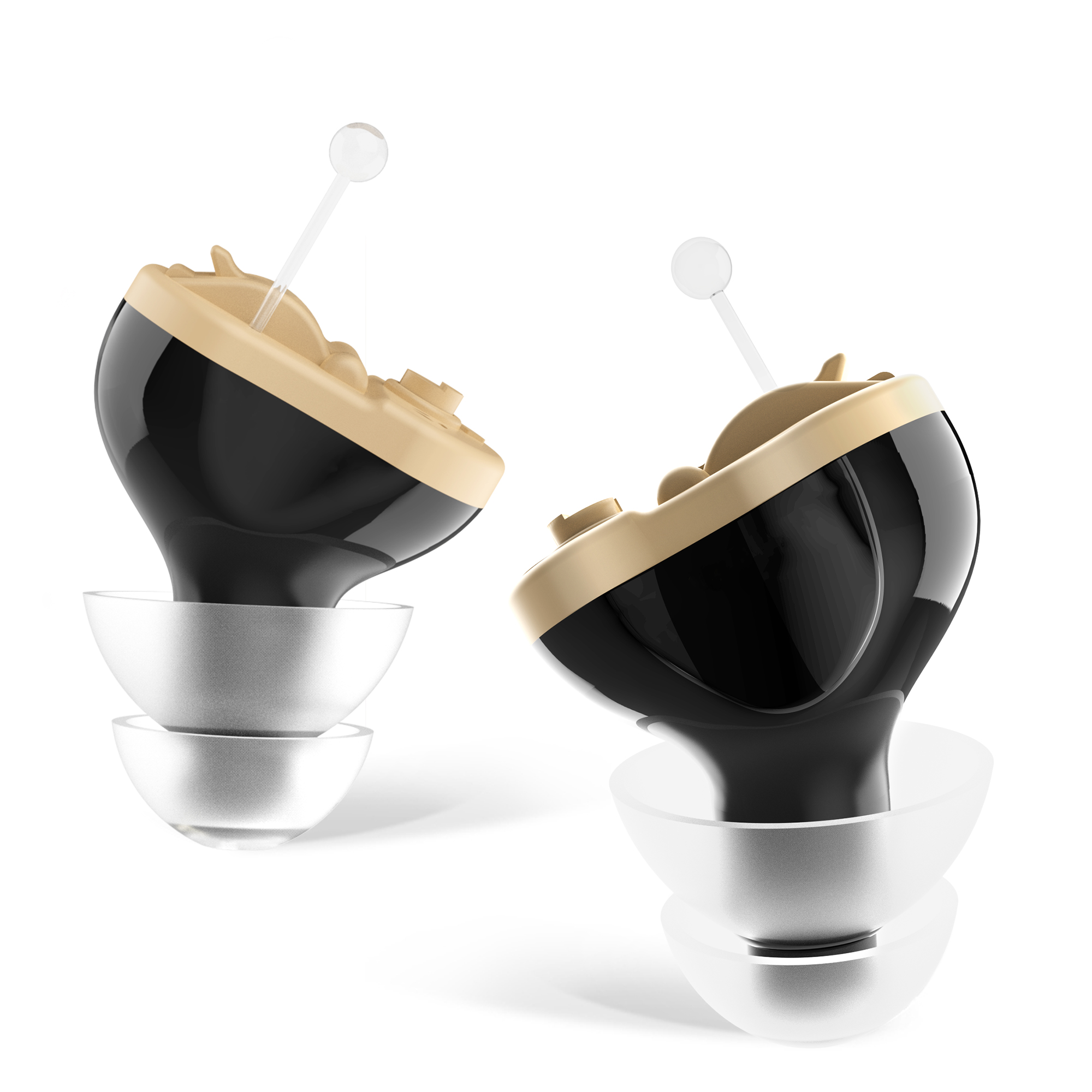 Amplificador Auditivo Medca Premium Invisible Cic Black Par - Venta Internacional.
