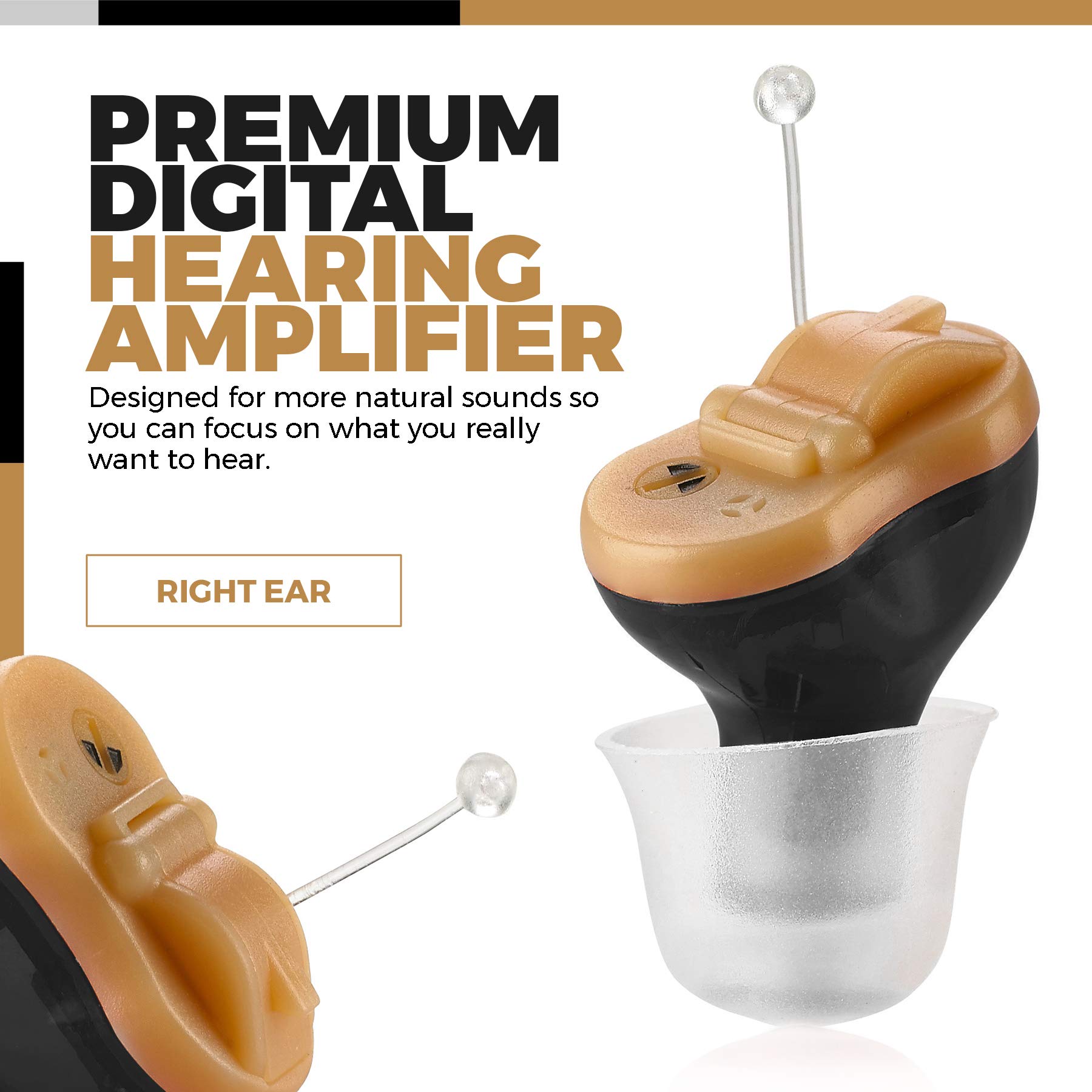 Foto 3 pulgar | Amplificador Auditivo Medca Premium Digital Para Oído Derecho  Color Negro - Venta Internacional.