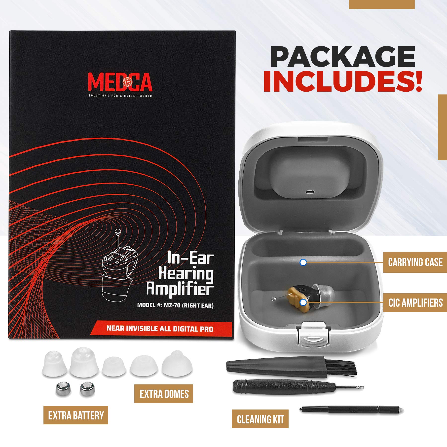 Foto 6 | Amplificador Auditivo Medca Premium Digital Para Oído Derecho  Color Negro - Venta Internacional.