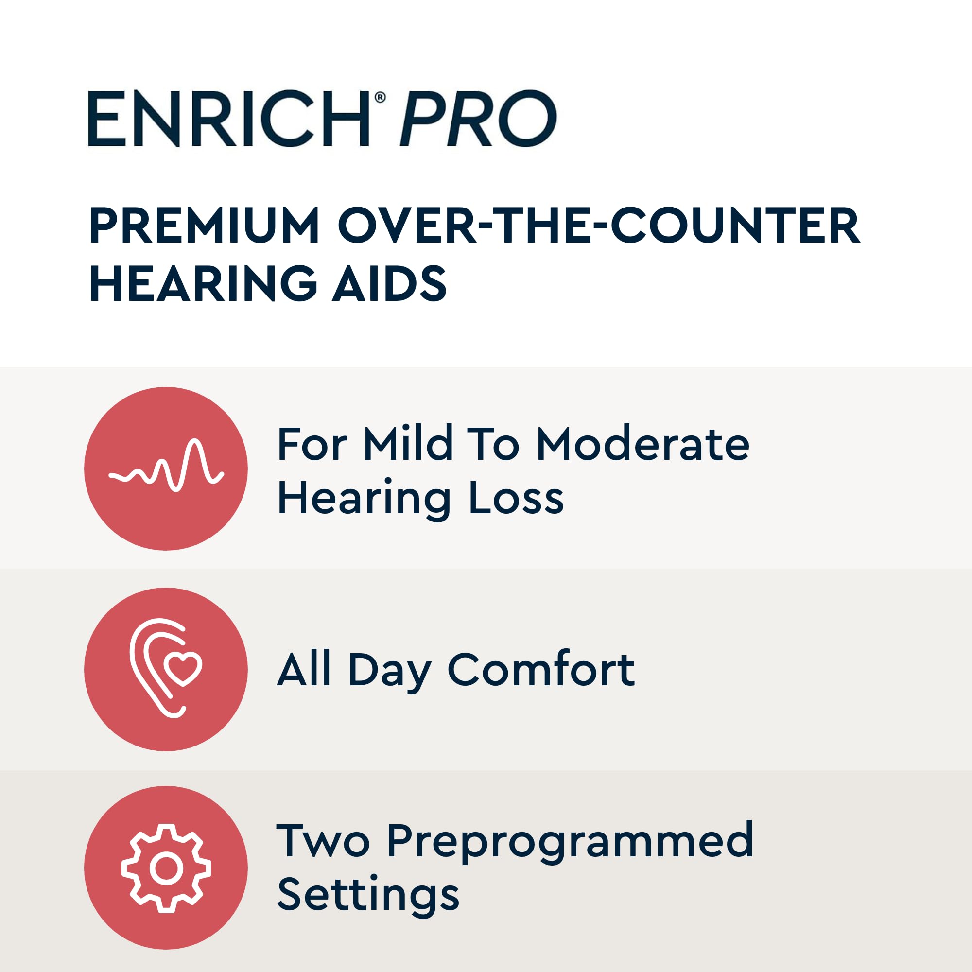 Foto 2 | Audífonos Lucid Hearing Enrich Pro Otc In-the-ear Clear - Venta Internacional.