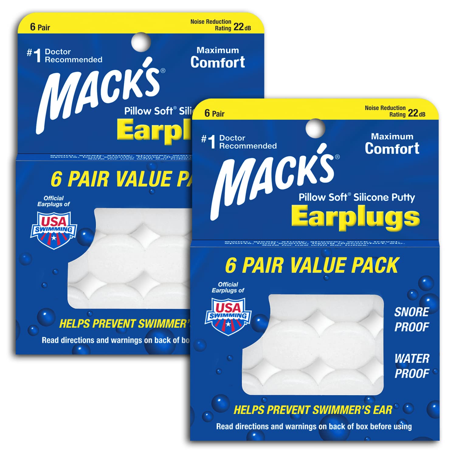 Foto 2 pulgar | Tapones para Los Oídos Mack's Pillow 2 Pack - Venta Internacional