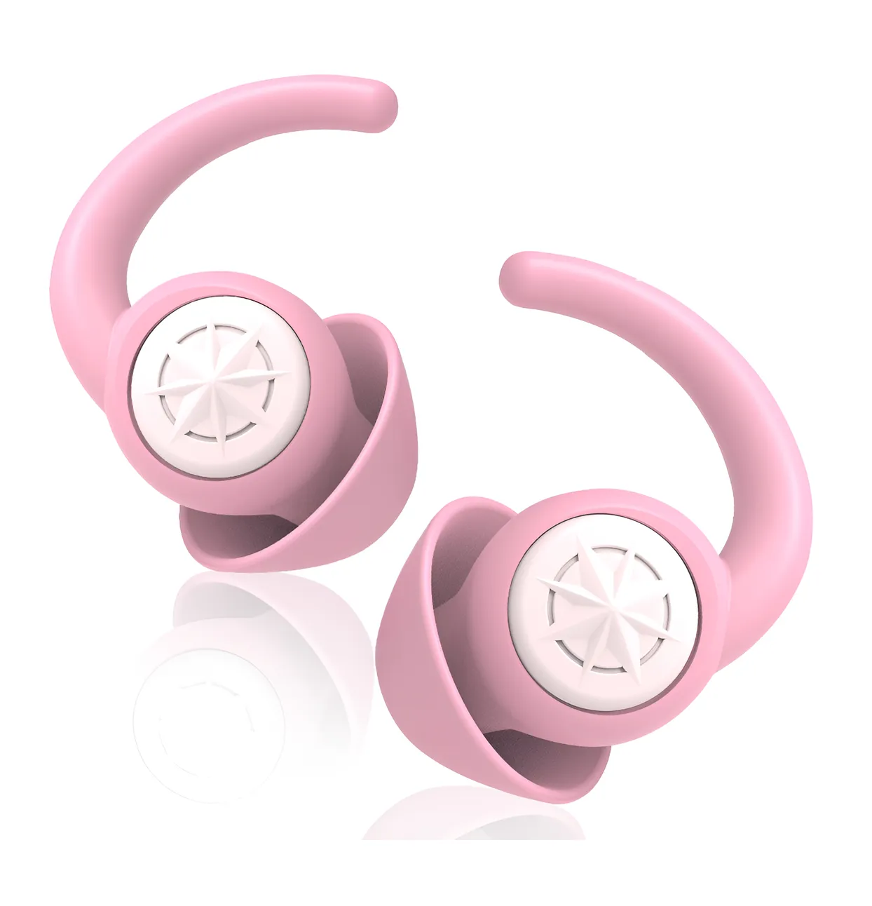 Foto 3 pulgar | 2 Pares Tapones Para Los Oídos Silicona Dormir Rosa