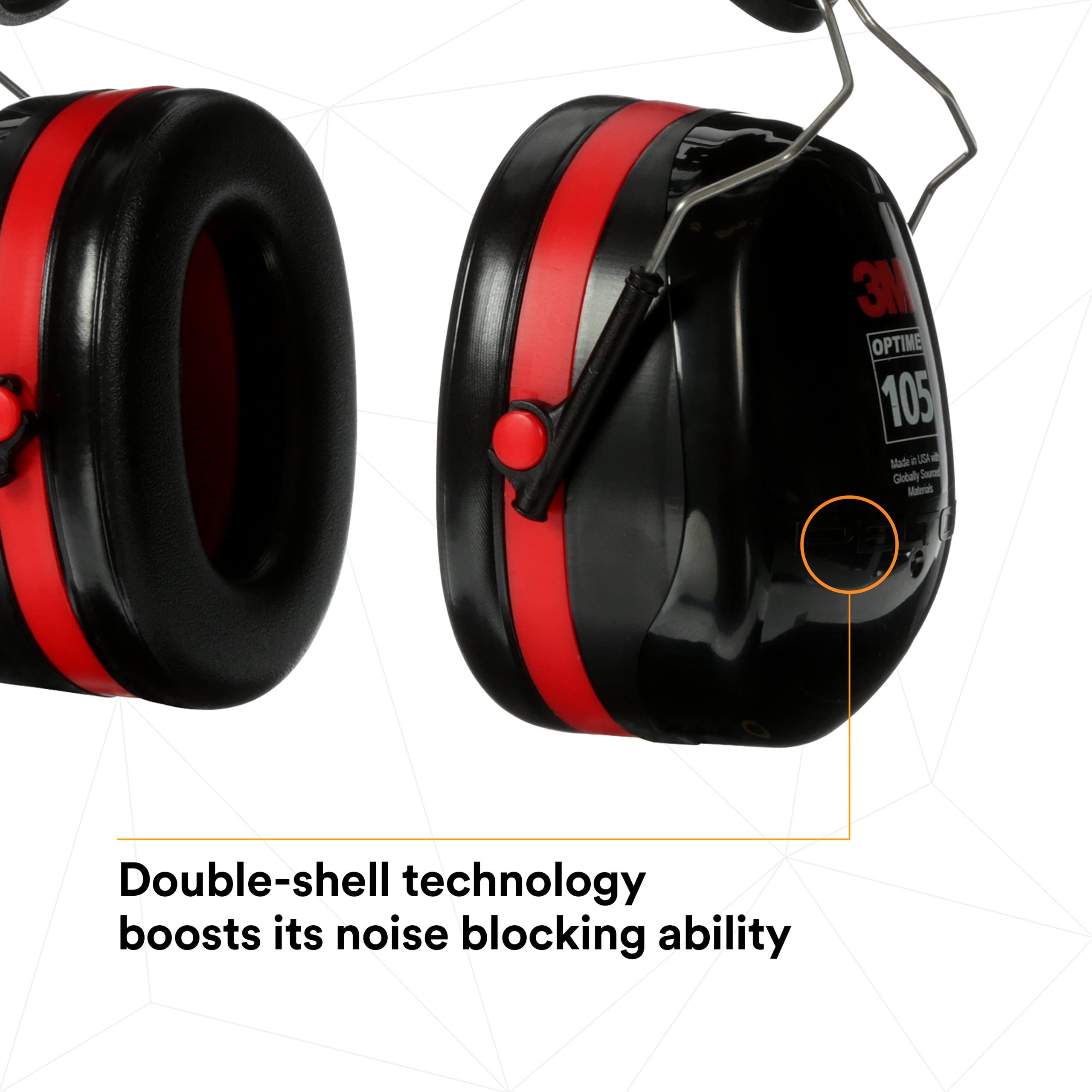 Foto 6 | Orejeras 3m Cap Mount Negro/rojo Nrr 27db Para Uso Industrial - Venta Internacional.