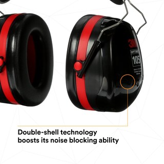 Foto 6 | Orejeras 3m Cap Mount Negro/rojo Nrr 27db Para Uso Industrial - Venta Internacional.