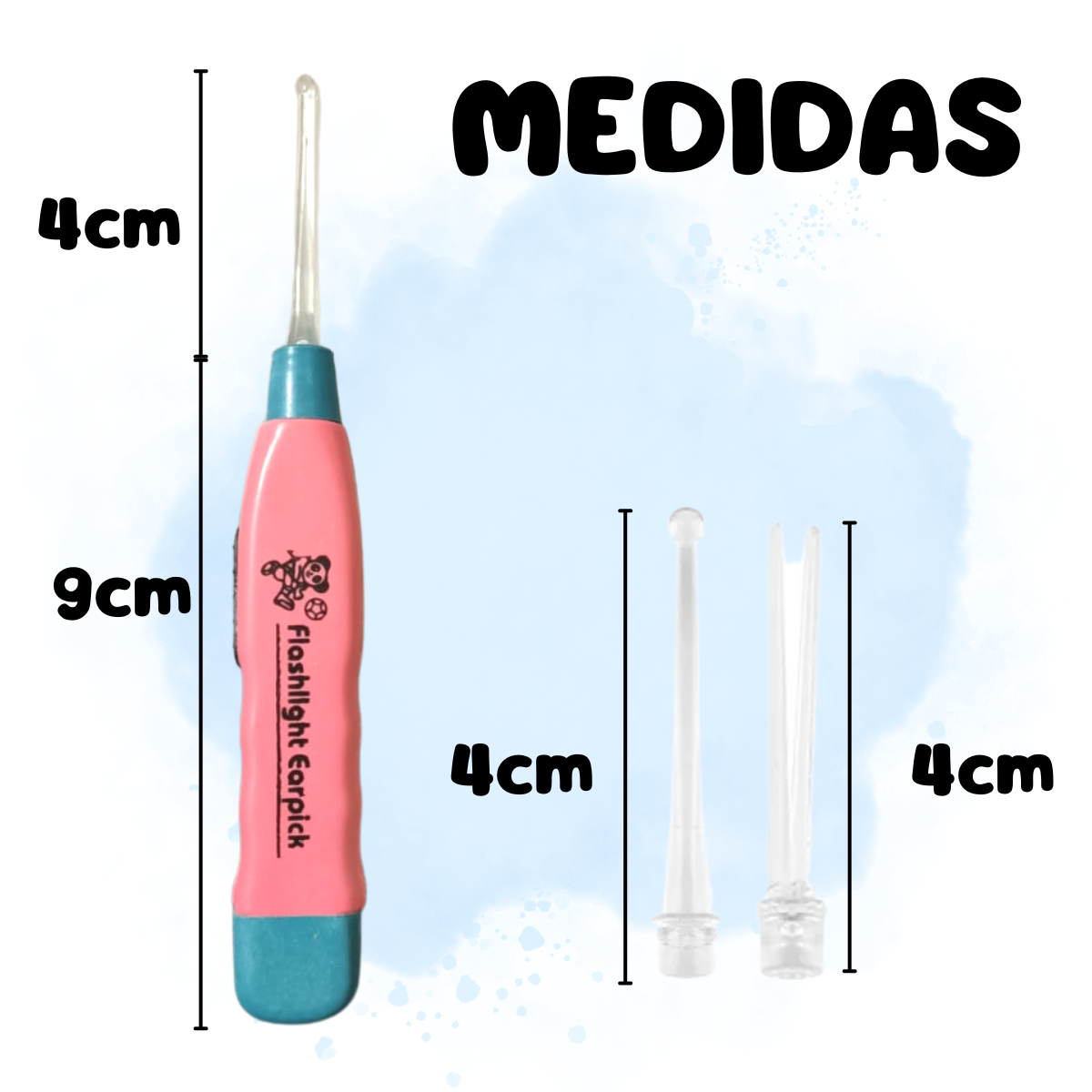 Foto 4 pulgar | 5 Piezas Limpiador Removedor Cerilla Cerumen Oídos Luz Led
