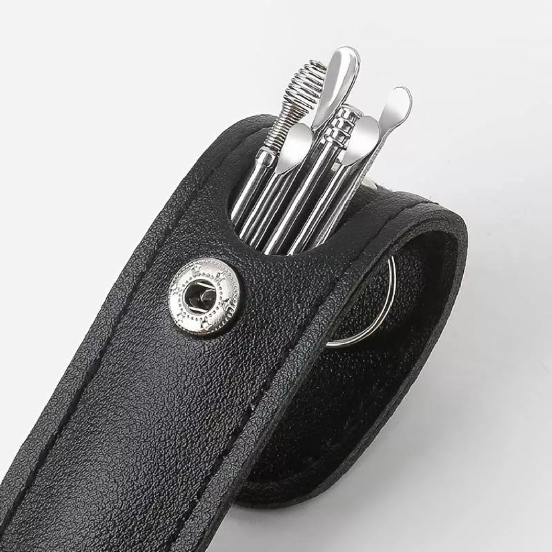 Foto 4 pulgar | Kit De Limpieza Para Oídos Con Estuche, 4 Removedores De Cera De Acero Inoxidable, Herramientas Seguras Para Higien