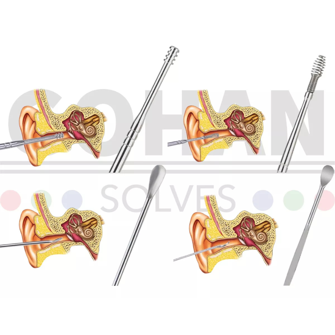 Foto 5 pulgar | Kit De Limpieza Para Oídos Con Estuche, 4 Removedores De Cera De Acero Inoxidable, Herramientas Seguras Para Higien