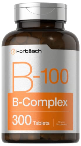 Foto 2 pulgar | Suplemento Horbaach B-100 Complex 300 Comprimidos Vegetariano - Venta Internacional.