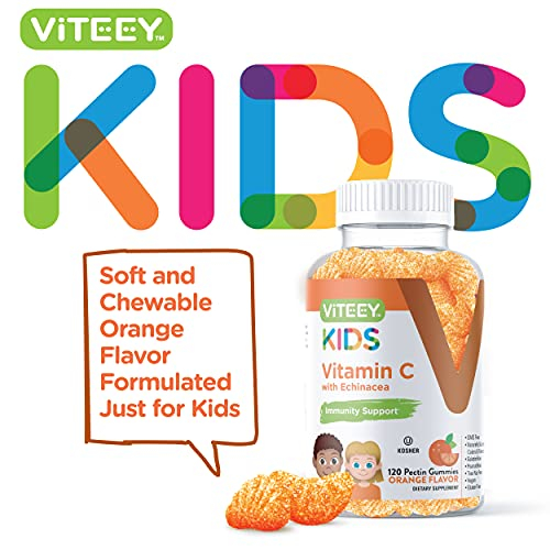 Foto 3 pulgar | Gomitas Viteey con Vitamina C para Niños con Equinácea 120 Unidades - Venta Internacional