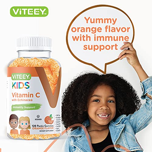 Foto 7 pulgar | Gomitas Viteey con Vitamina C para Niños con Equinácea 120 Unidades - Venta Internacional