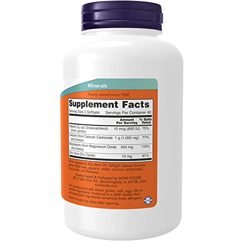 Foto 3 pulgar | Complementa Now Calcio Y Magnesio Con Vitamina D-3 Y Zinc 120 - Venta Internacional.