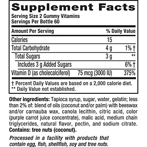 Foto 7 pulgar | Suplemento Vitafusion Extra Strength Vitamina D3 Gummy 3000 - Venta Internacional.