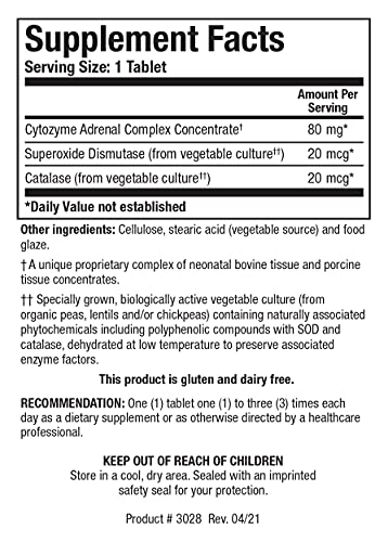 Foto 3 pulgar | Suplemento Biotics Research Cytozyme Ad 180 Comprimidos - Venta Internacional.