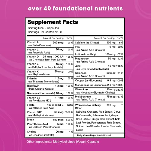Foto 3 pulgar | Suplemento Multivitamínico Nutrachamps Women's Daily Vegan - Venta Internacional.