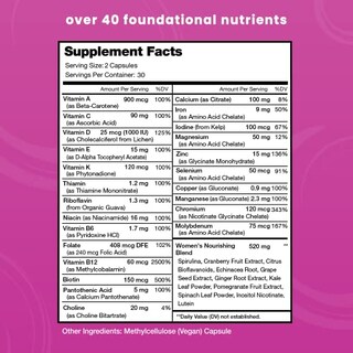 Foto 2 | Suplemento Multivitamínico Nutrachamps Women's Daily Vegan - Venta Internacional.
