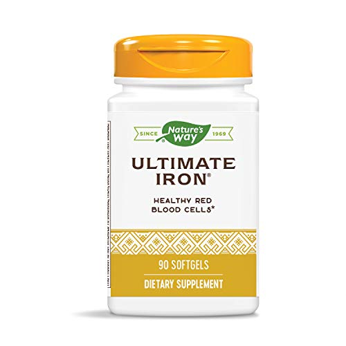 Suplemento Nature's Way Ultimate Iron 50 Mg 90 Cápsulas Blandas - Venta Internacional.
