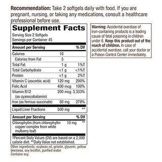 Foto 3 | Suplemento Nature's Way Ultimate Iron 50 Mg 90 Cápsulas Blandas - Venta Internacional.