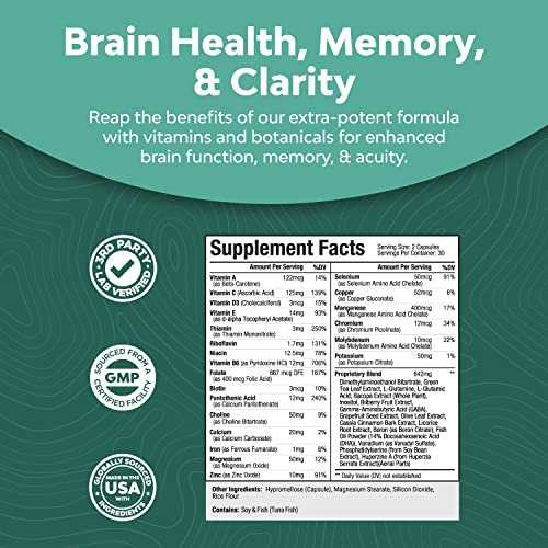 Foto 4 pulgar | Mind Supplement Natures Craft Brain Memory Booster - Venta Internacional.