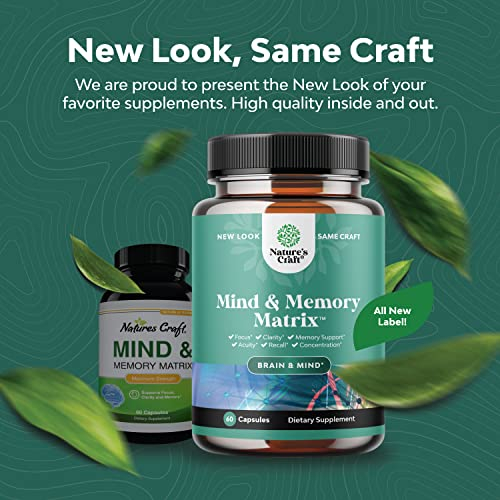 Foto 8 pulgar | Mind Supplement Natures Craft Brain Memory Booster - Venta Internacional.