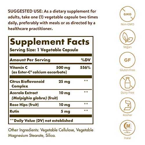 Foto 4 pulgar | Suplemento Solgar Ester-c Plus 500 Mg De Vitamina C 100 Cápsulas - Venta Internacional.