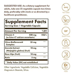 Foto 3 | Suplemento Solgar Ester-c Plus 500 Mg De Vitamina C 100 Cápsulas - Venta Internacional.
