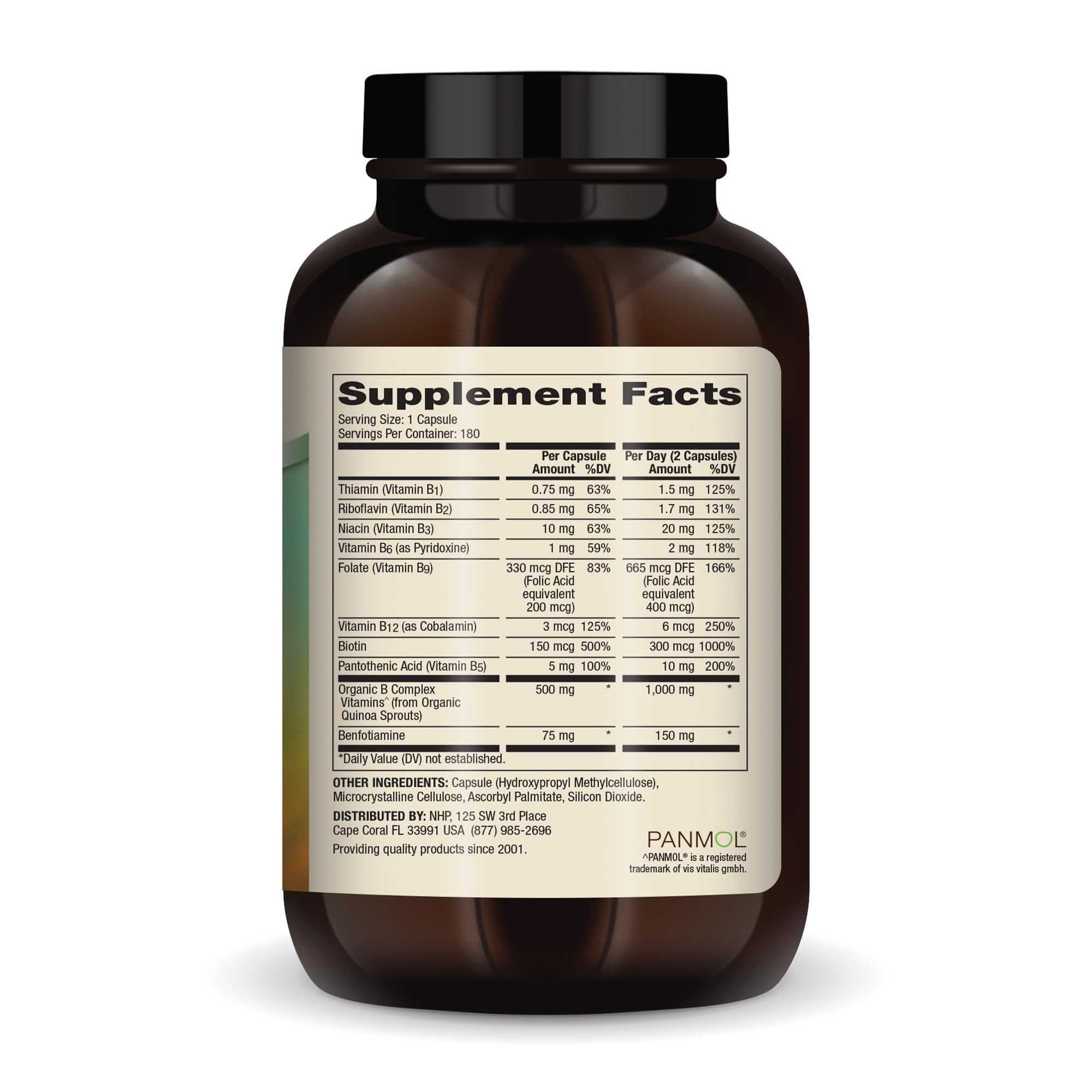 Foto 2 | Suplemento Del Complejo De Vitamina B Dr. Mercola 180 Cápsulas - Venta Internacional.