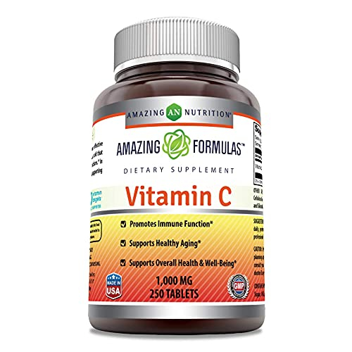Foto 2 pulgar | Suplemento De Vitamina C Amazing Formulas 1000 Mg 250 Comprimidos - Venta Internacional.