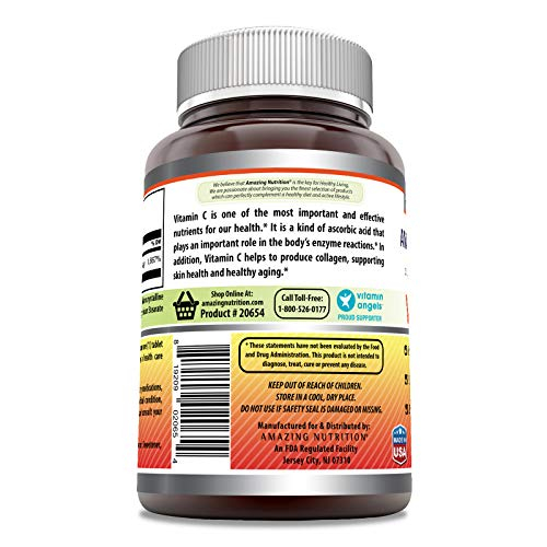 Foto 3 pulgar | Suplemento De Vitamina C Amazing Formulas 1000 Mg 250 Comprimidos - Venta Internacional.
