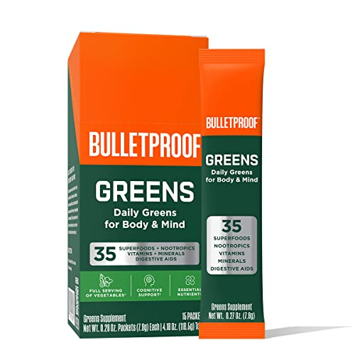 Foto 2 pulgar | Suplemento Bulletproof Greens En Paquetes De 15 Unidades Para Uso Diario - Venta Internacional.
