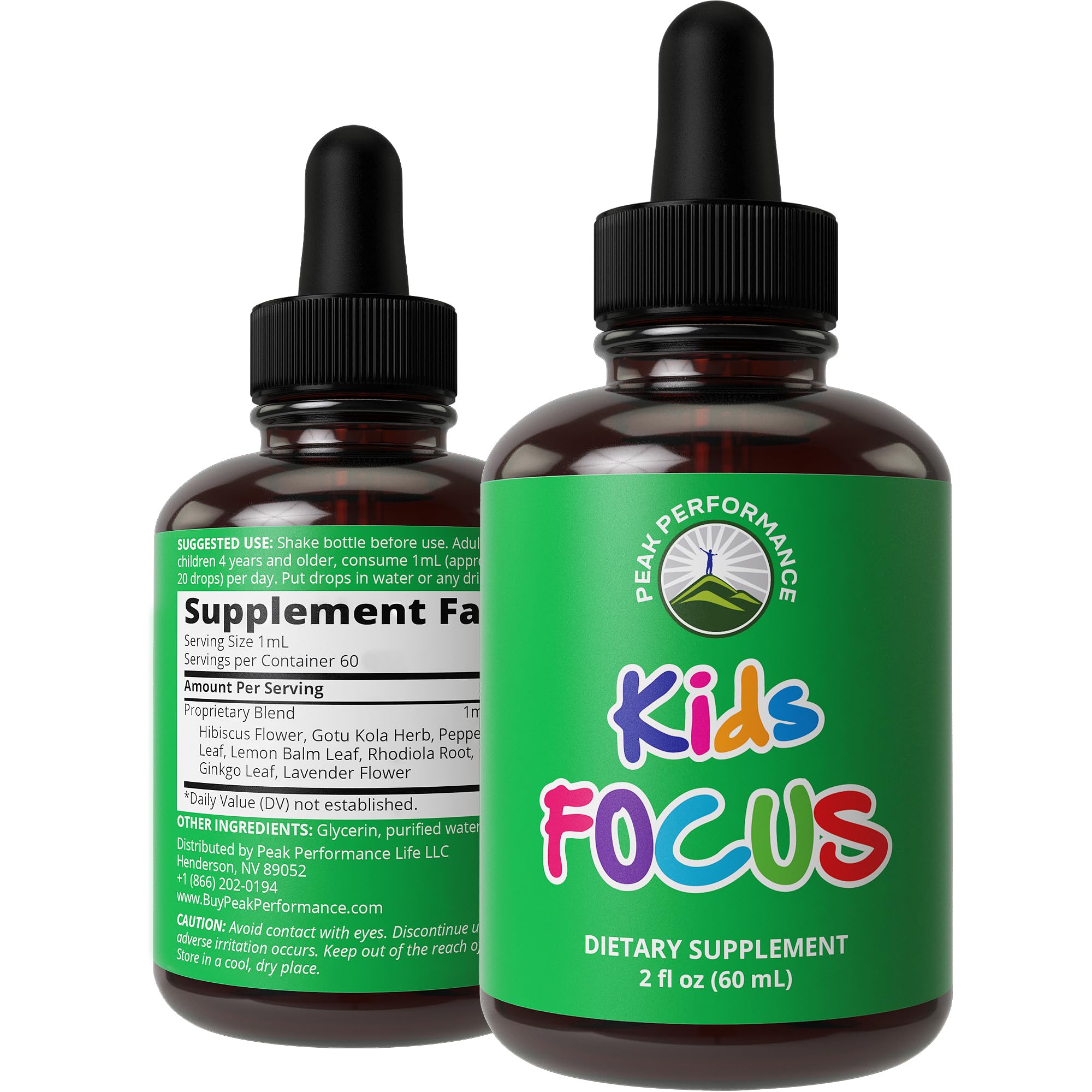 Foto 2 pulgar | Suplemento Peak Performance Kids Focus Drops 30 Ml - Venta Internacional.