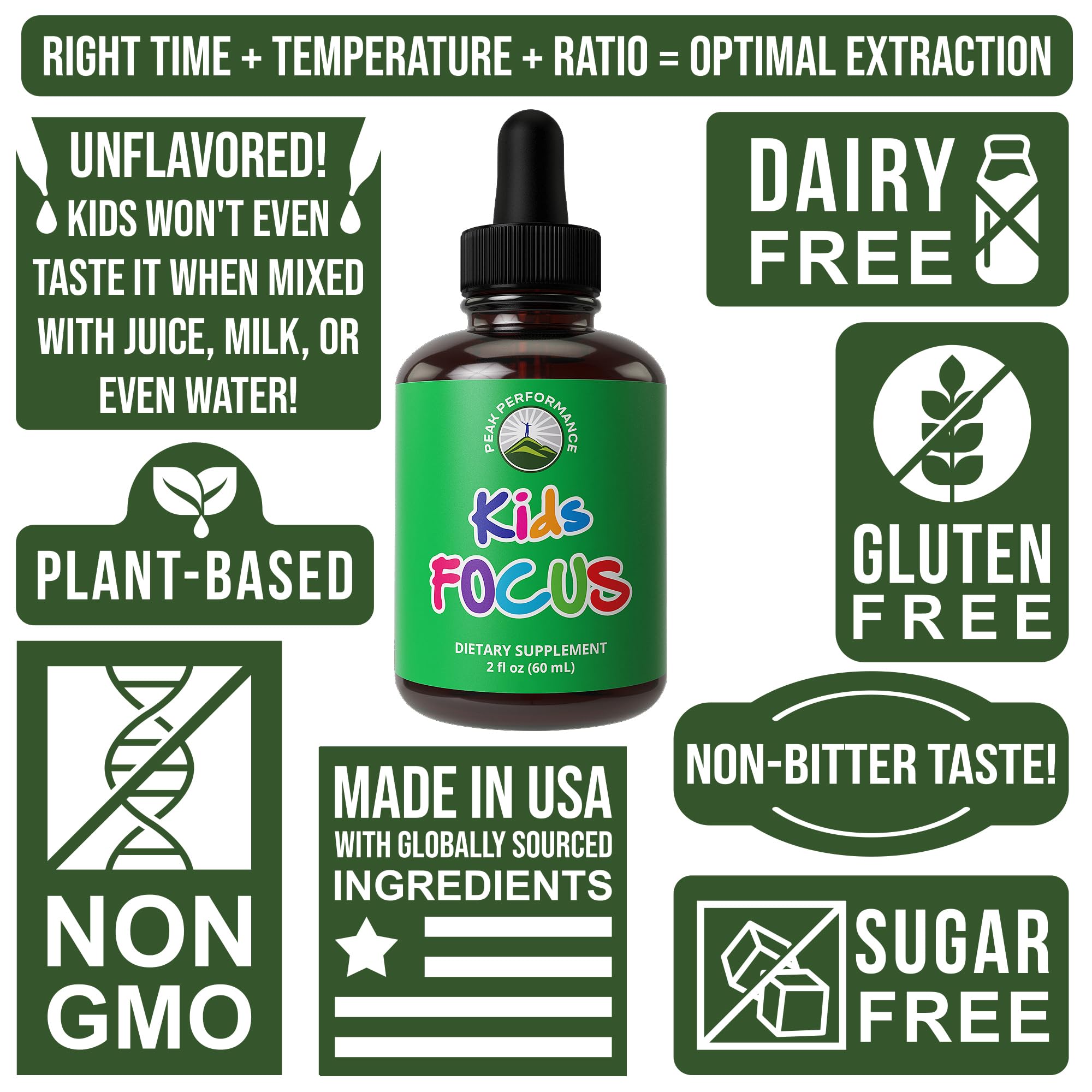 Foto 8 pulgar | Suplemento Peak Performance Kids Focus Drops 30 Ml - Venta Internacional.