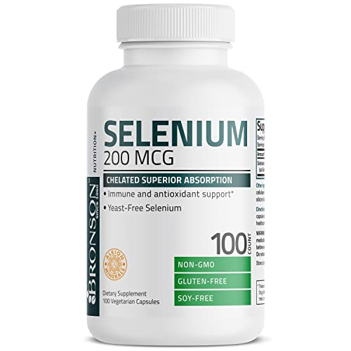 Foto 4 pulgar | Suplemento Bronson Selenium 200 Mcg Con Absorción Superior - Venta Internacional.