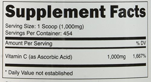 Foto 8 pulgar | Vitamina C En Polvo Nutricost, Ácido Ascórbico Puro, 454 G - Venta Internacional.