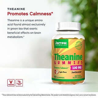 Foto 3 | Suplemento De Gomitas De Teanina De Jarrow Formulas, 100 Mg, 60 Unidades - Venta Internacional.