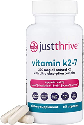 Foto 2 pulgar | Suplemento Just Thrive Con Vitamina K2-7 Para La Salud Ósea Y Cardíaca Durante 30 Días - Venta Internacional.