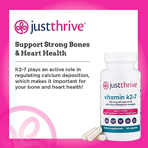 Foto 4 pulgar | Suplemento Just Thrive Con Vitamina K2-7 Para La Salud Ósea Y Cardíaca Durante 30 Días - Venta Internacional.