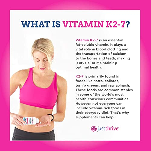 Foto 6 pulgar | Suplemento Just Thrive Con Vitamina K2-7 Para La Salud Ósea Y Cardíaca Durante 30 Días - Venta Internacional.