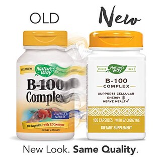 Foto 2 | Suplemento Del Complejo De Vitamina B-100 De Nature's Way, 100 Cápsulas - Venta Internacional.