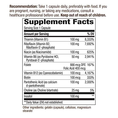 Foto 7 pulgar | Suplemento Del Complejo De Vitamina B-100 De Nature's Way, 100 Cápsulas - Venta Internacional.