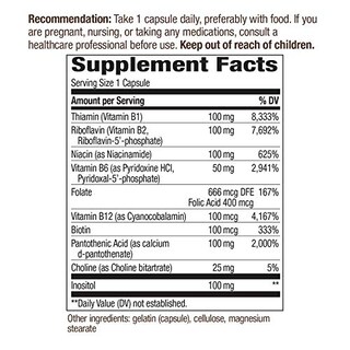 Foto 6 | Suplemento Del Complejo De Vitamina B-100 De Nature's Way, 100 Cápsulas - Venta Internacional.