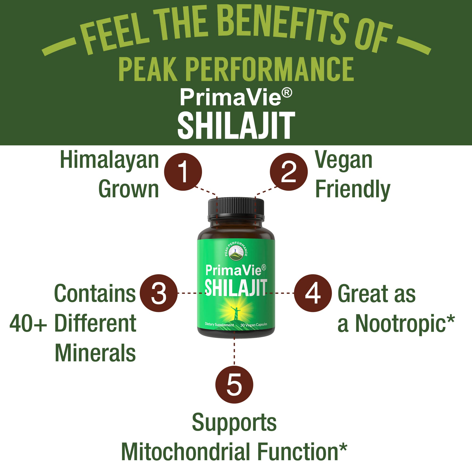 Foto 4 pulgar | Suplemento Primavie Purified Shilajit Capsu Primavie De Peak Performance - Venta Internacional.