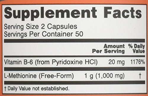 Foto 5 pulgar | Supplement Now Foods L-metionina 500 Mg 100 Cápsulas (paquete De 3) - Venta Internacional.