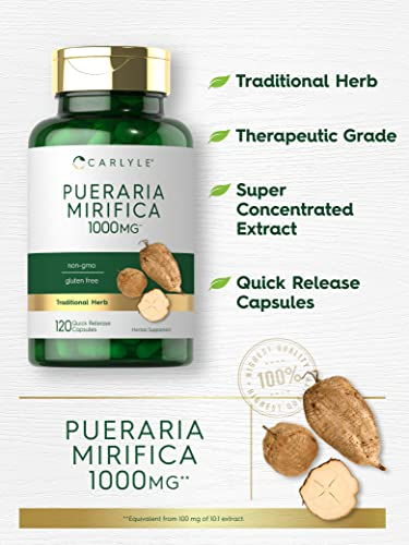 Foto 3 | Suplemento Carlyle Pueraria Mirifica 1000 Mg 120 Cápsulas - Venta Internacional.