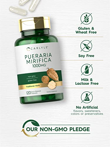Foto 5 pulgar | Suplemento Carlyle Pueraria Mirifica 1000 Mg 120 Cápsulas - Venta Internacional.
